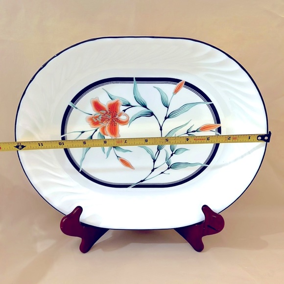 Corelle Tiger Lily Serving Platter, Made in the USA A1240 - Picture 2 of 5